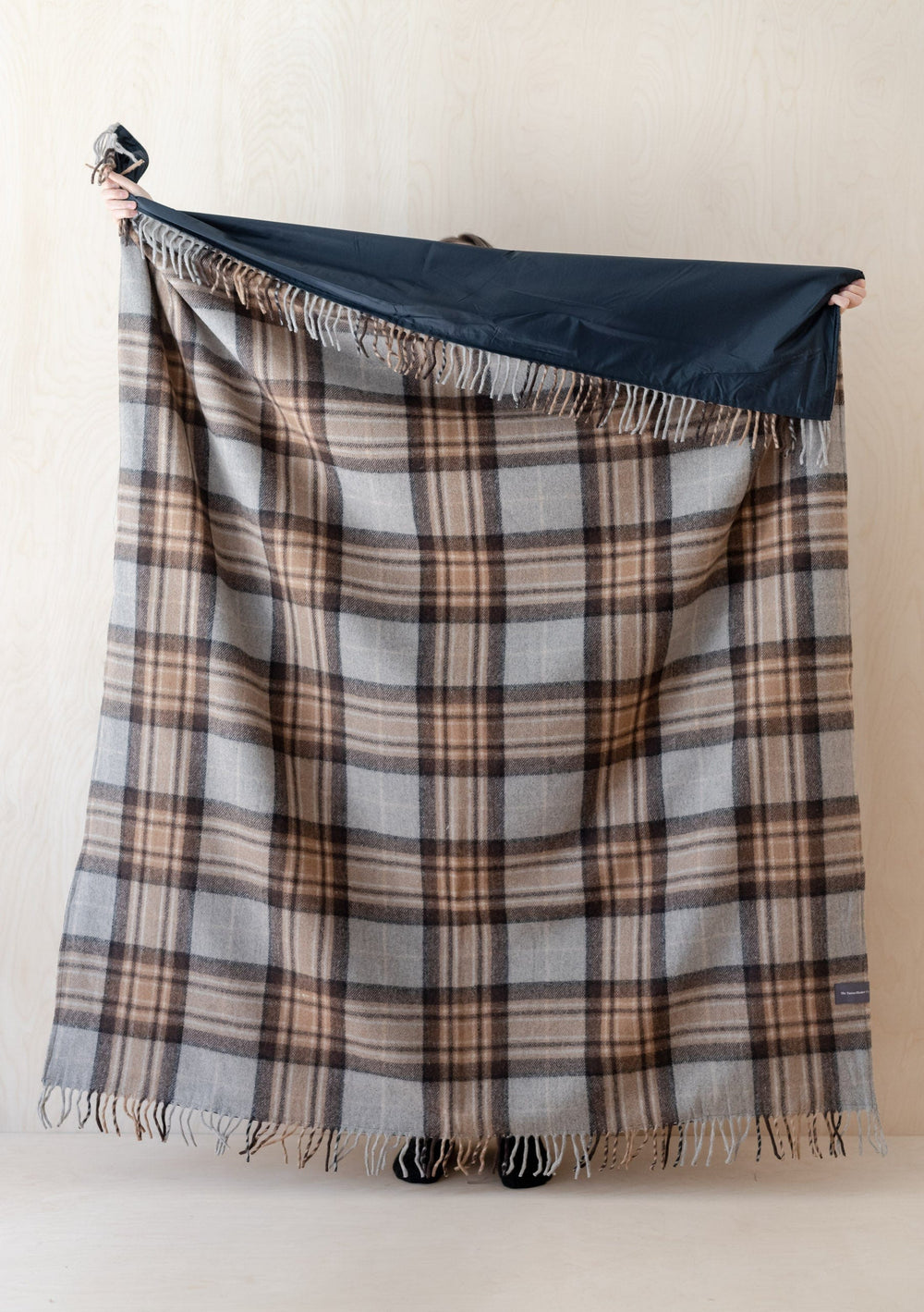 Recycled Wool Picnic Blanket in Mackellar Tartan - TBCo