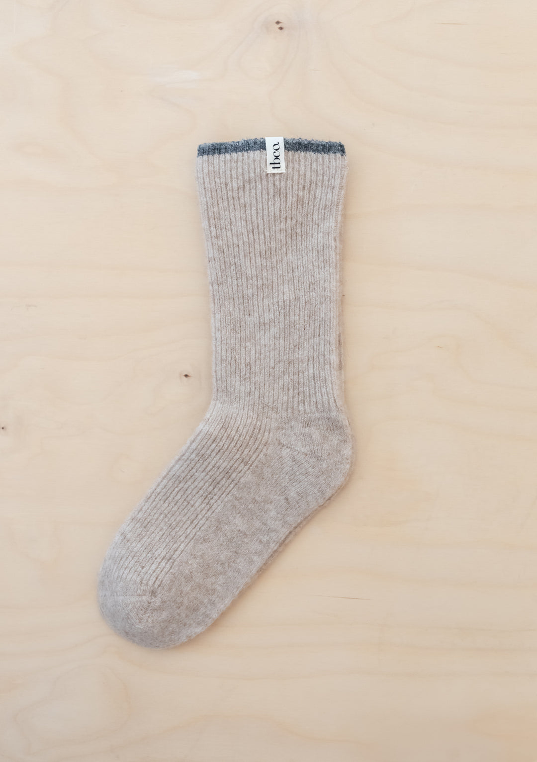Chaussettes en cachemire et mérinos couleur avoine