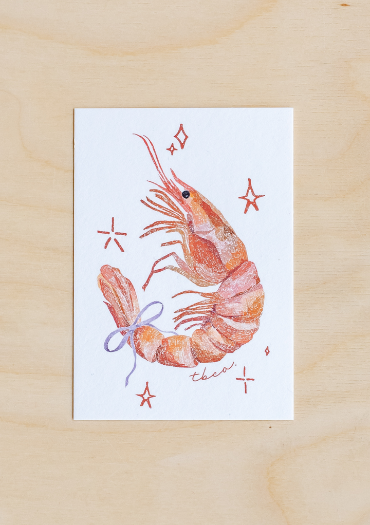 TBCo x Eleanor Isobelle Shrimp Mini Print