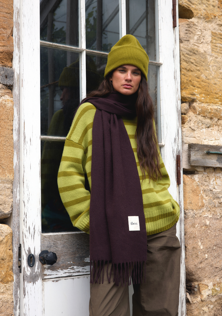 Merino Beanie in Pickle