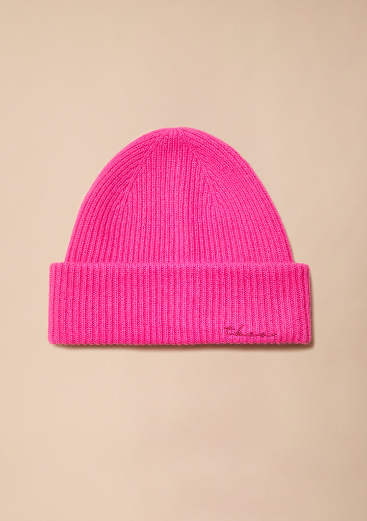Merino Beanie in Pink