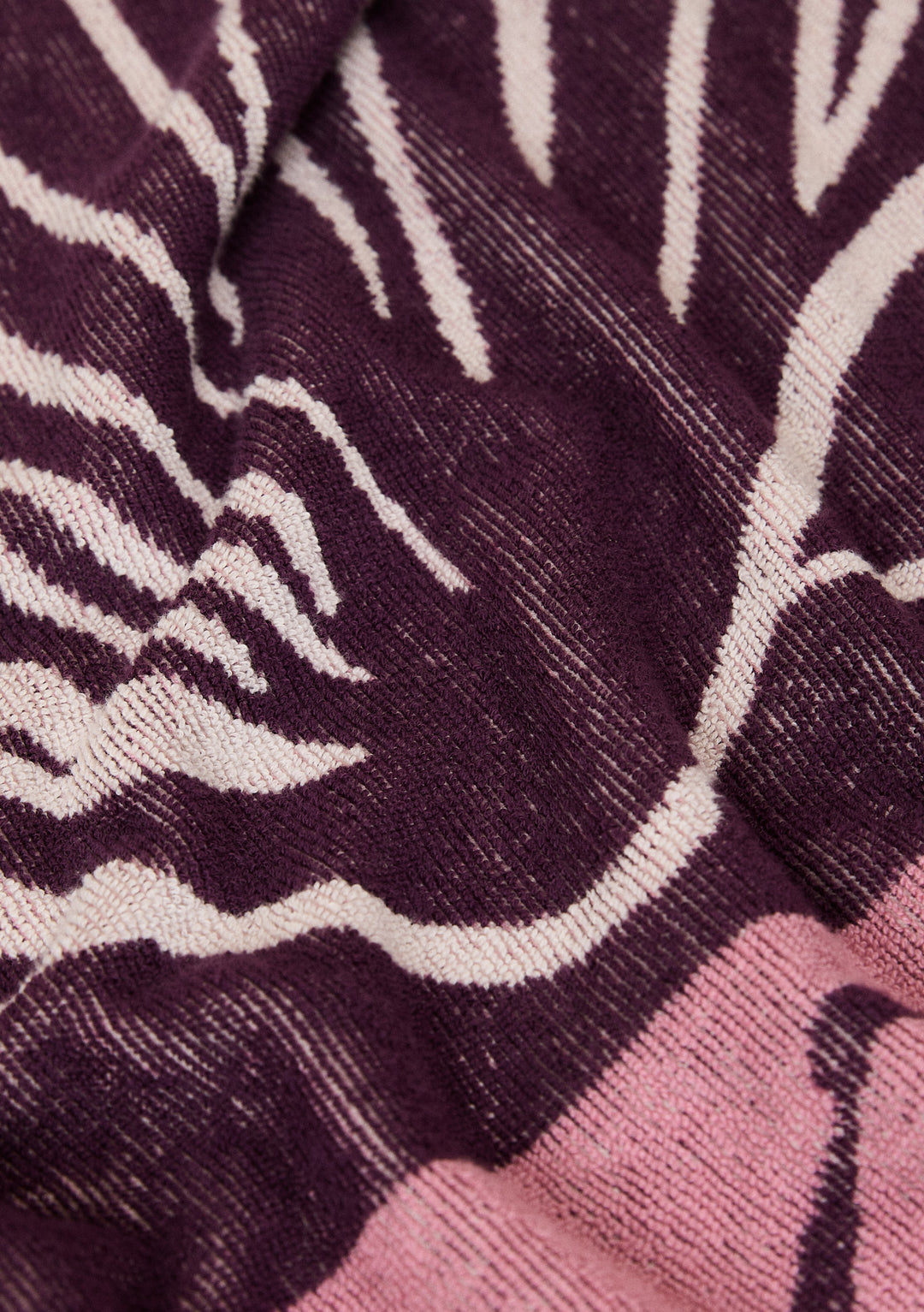 Baumwoll-Strandtuch in Pink Shell