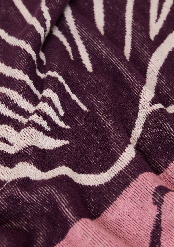 Baumwoll-Strandtuch in Pink Shell