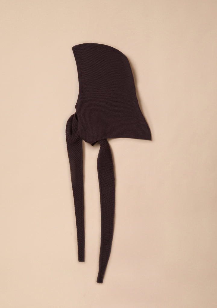 Merino Wool Hood in Brown