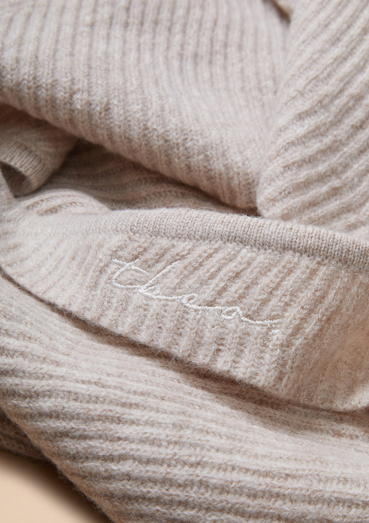 Merino Wool Hood in Oatmeal