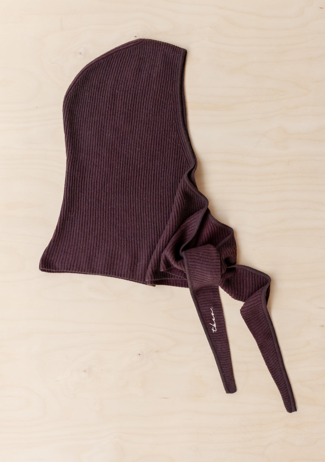 Merino Hood in Brown Two-Tone