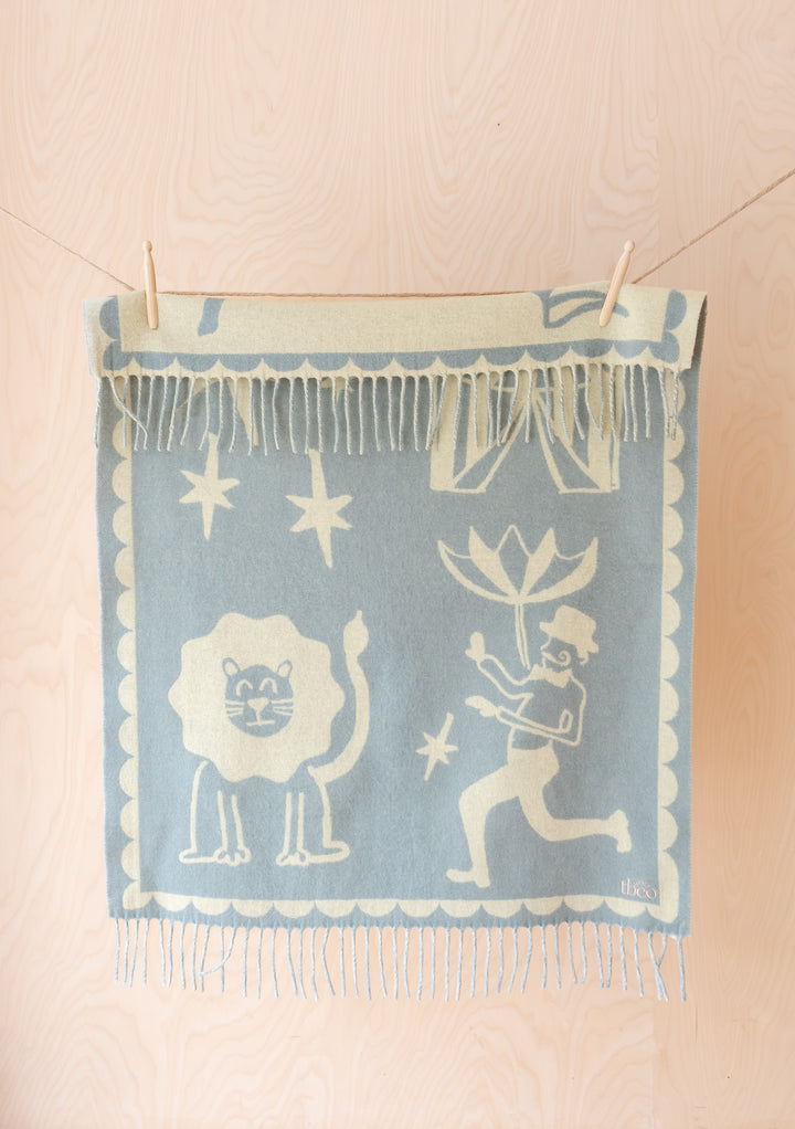 Couverture bébé en laine d'agneau en jacquard Circus 