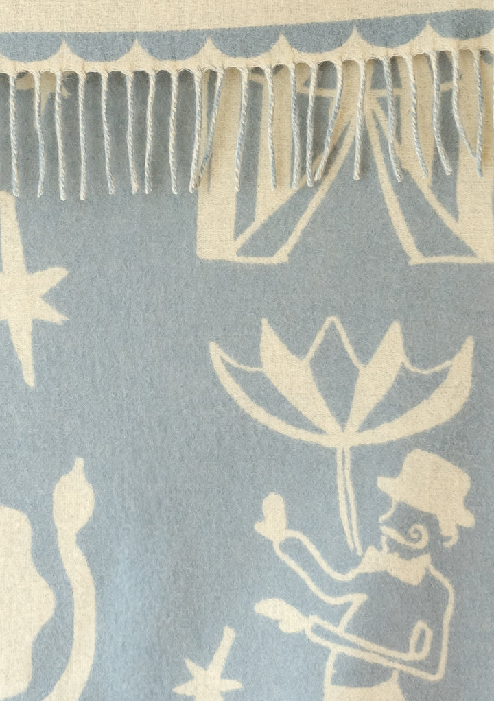 Couverture bébé en laine d'agneau en jacquard Circus 