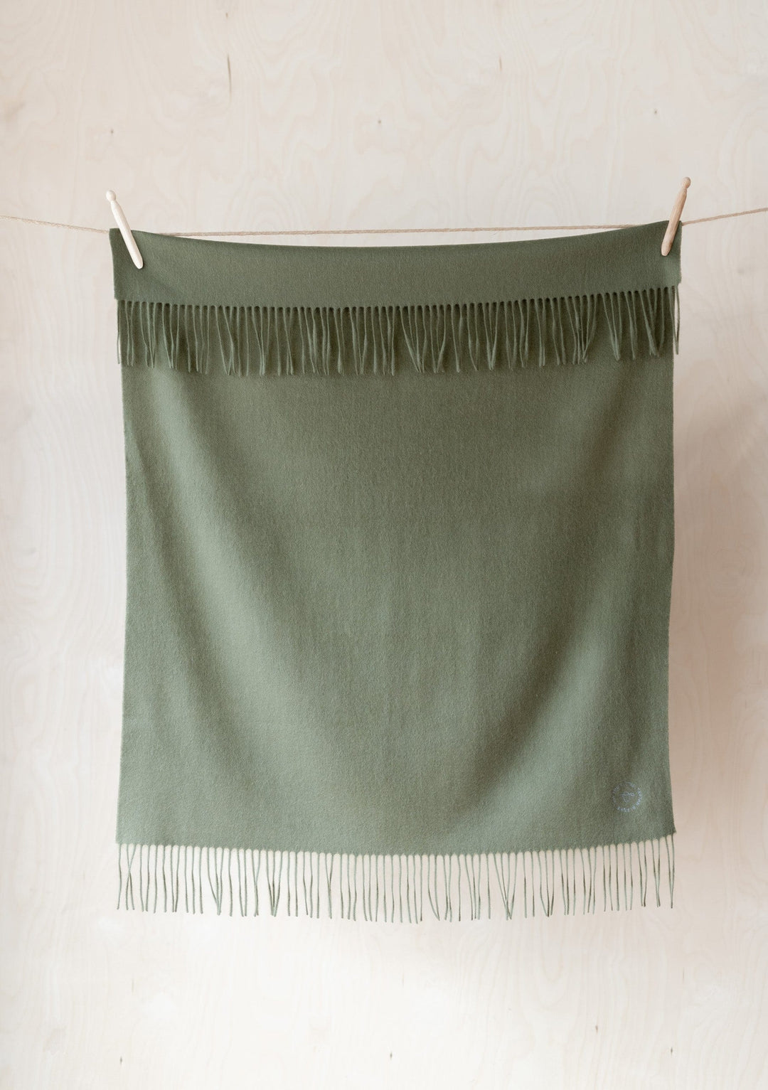 Lambswool Baby Blanket in Olive - TBCo 