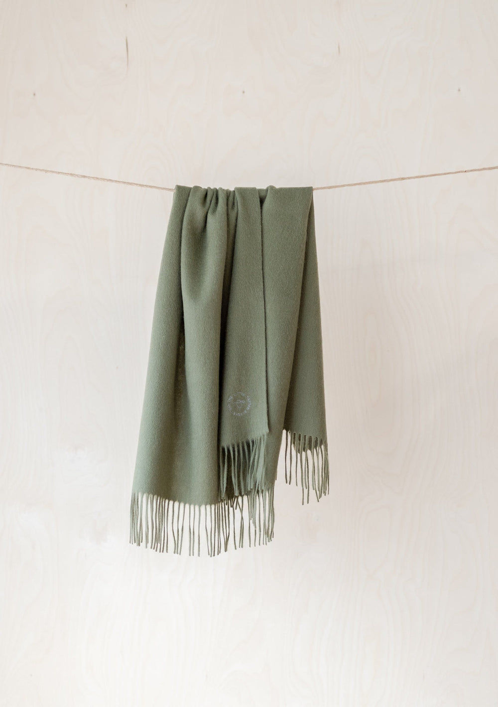 Lambswool Baby Blanket in Olive - TBCo 