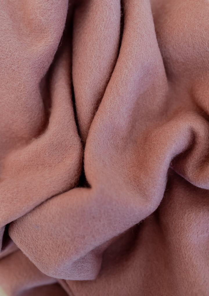 Lambswool Blanket in Blush