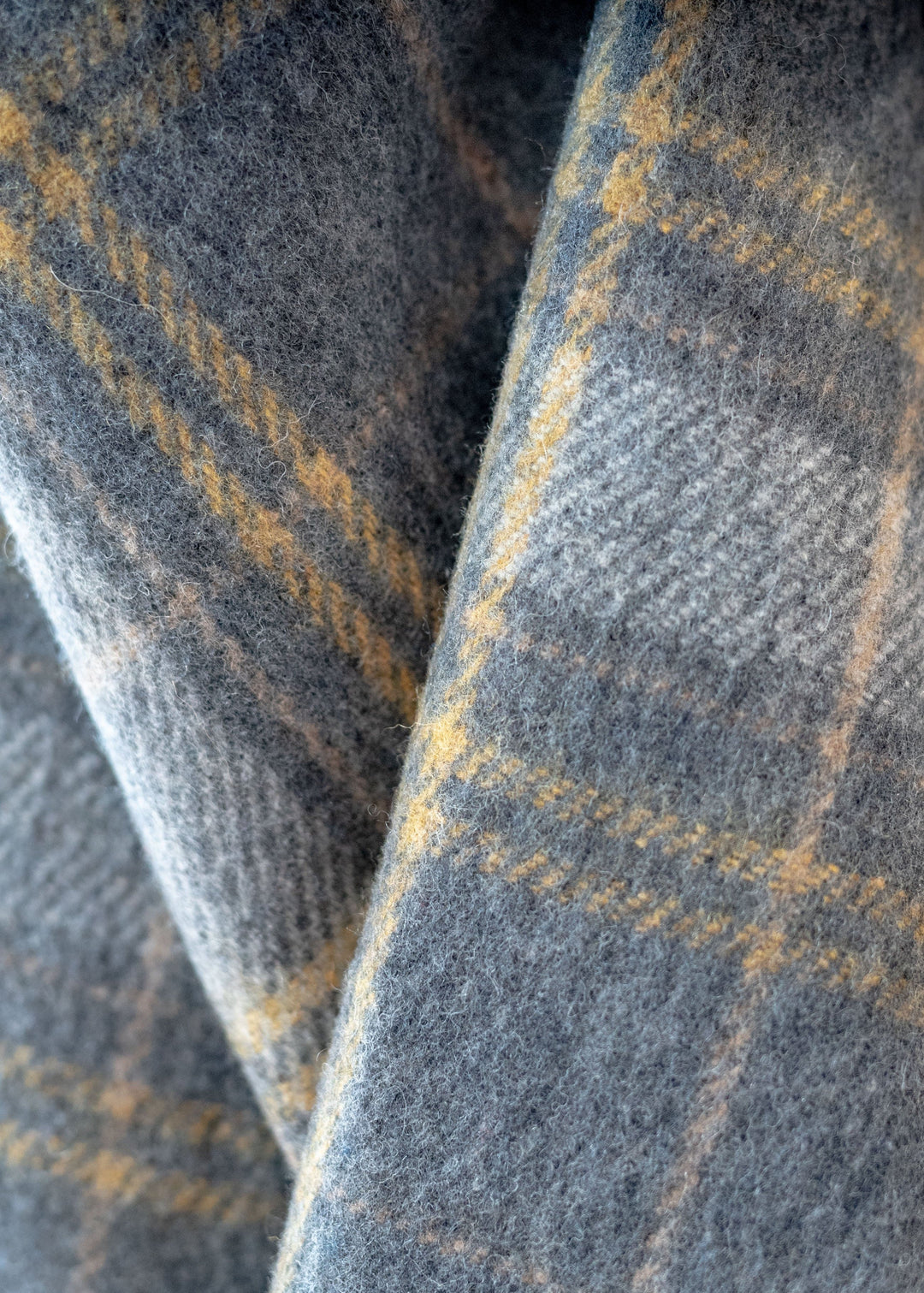 Shadow Check Wool Sample Sale Recycled Wool Blanket in Charcoal Shadow Check – TBCo