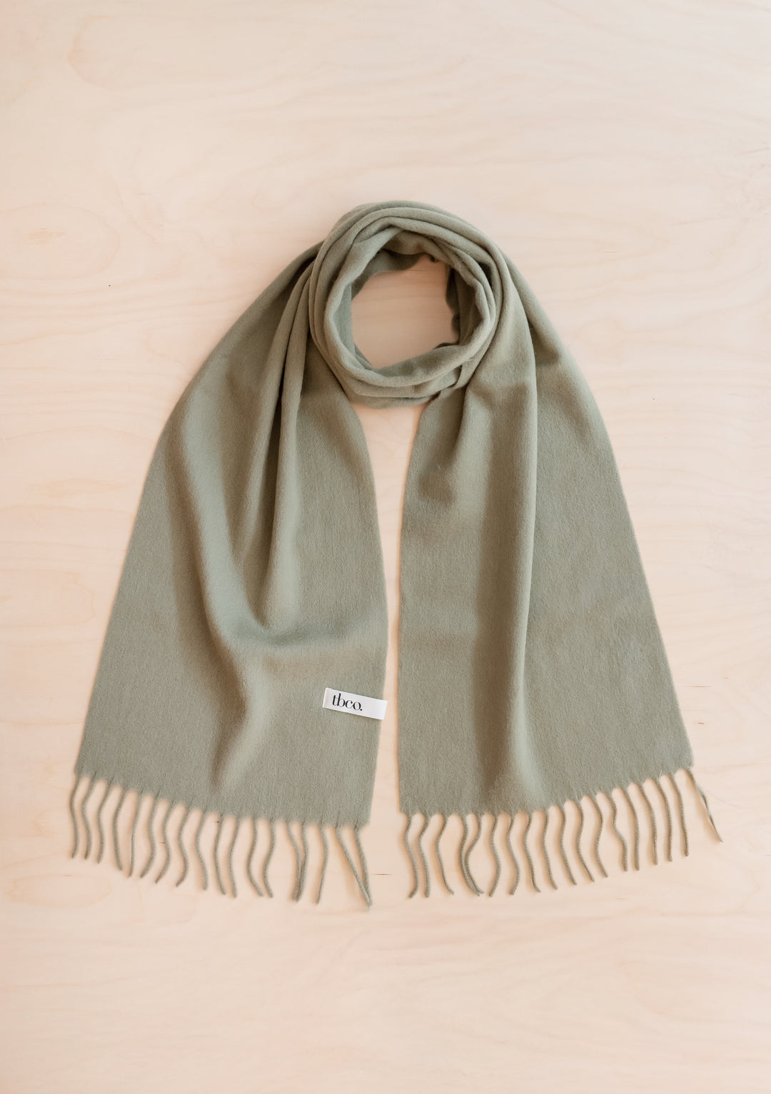 Lambswool Scarf in Olive