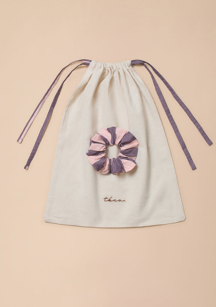 Cotton Pyjamas in Pink & Purple Stripe