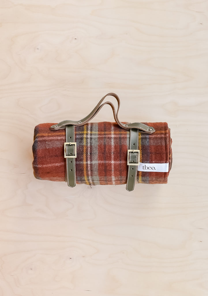 Couverture tartan en laine vintage écossaise, tapis de pique-nique, tapis de jet - Cadeau écossais - Canada