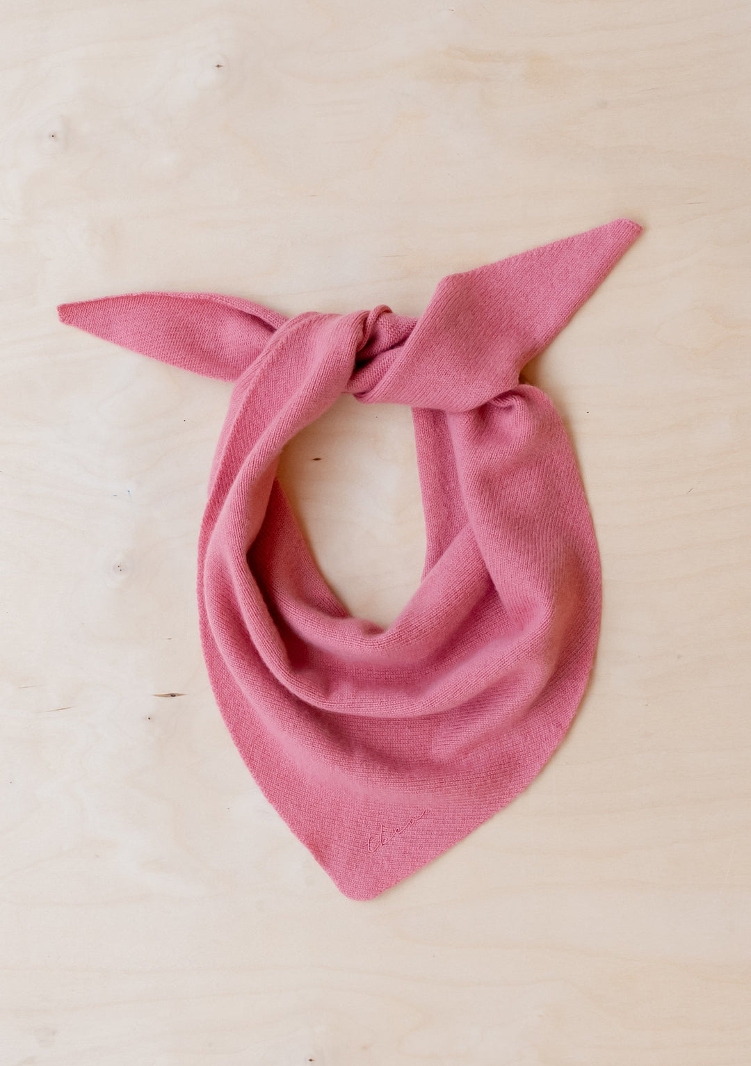 Merino-Dreiecksschal in Rosa 