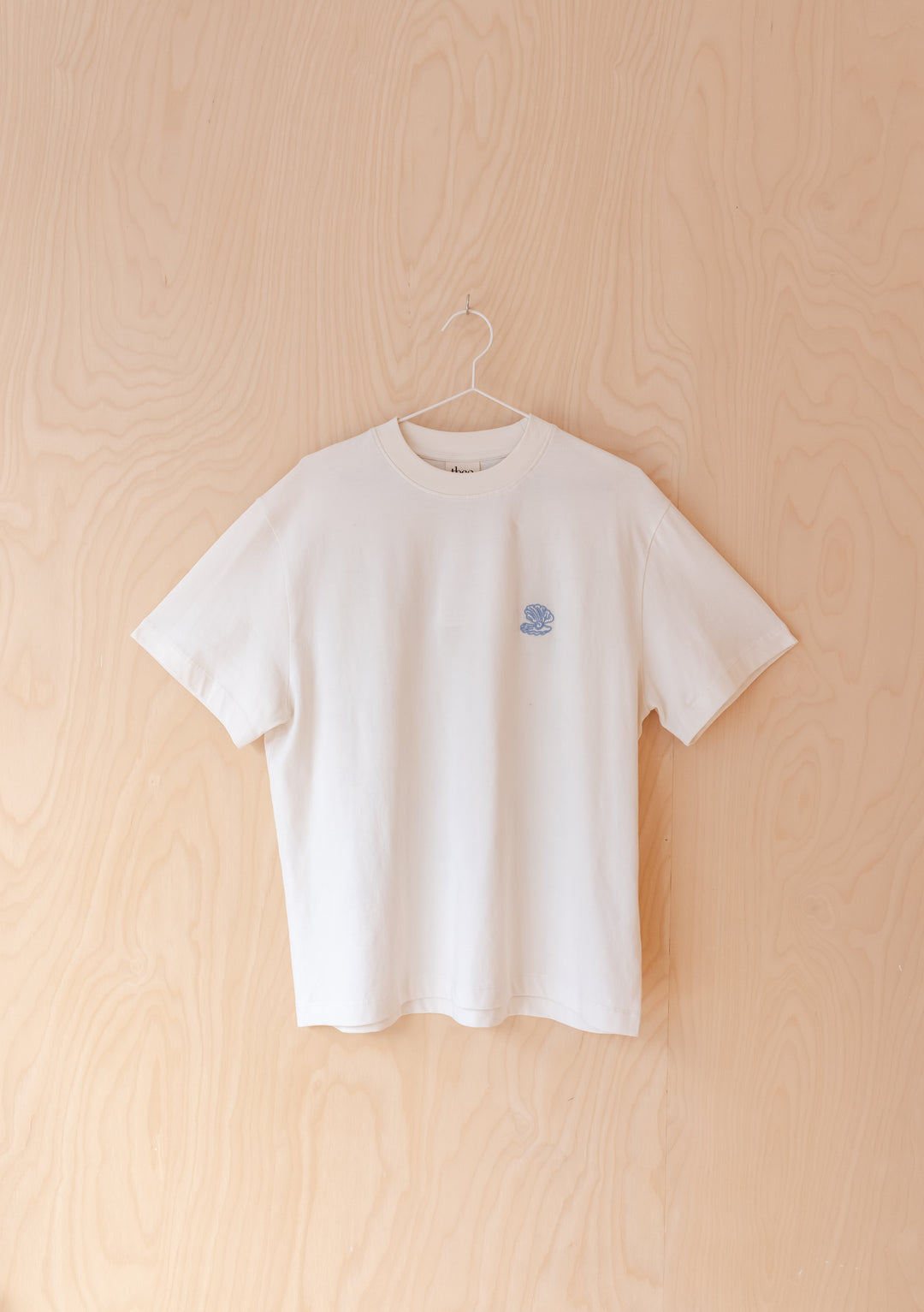 Cotton T-Shirt in Ecru Shell