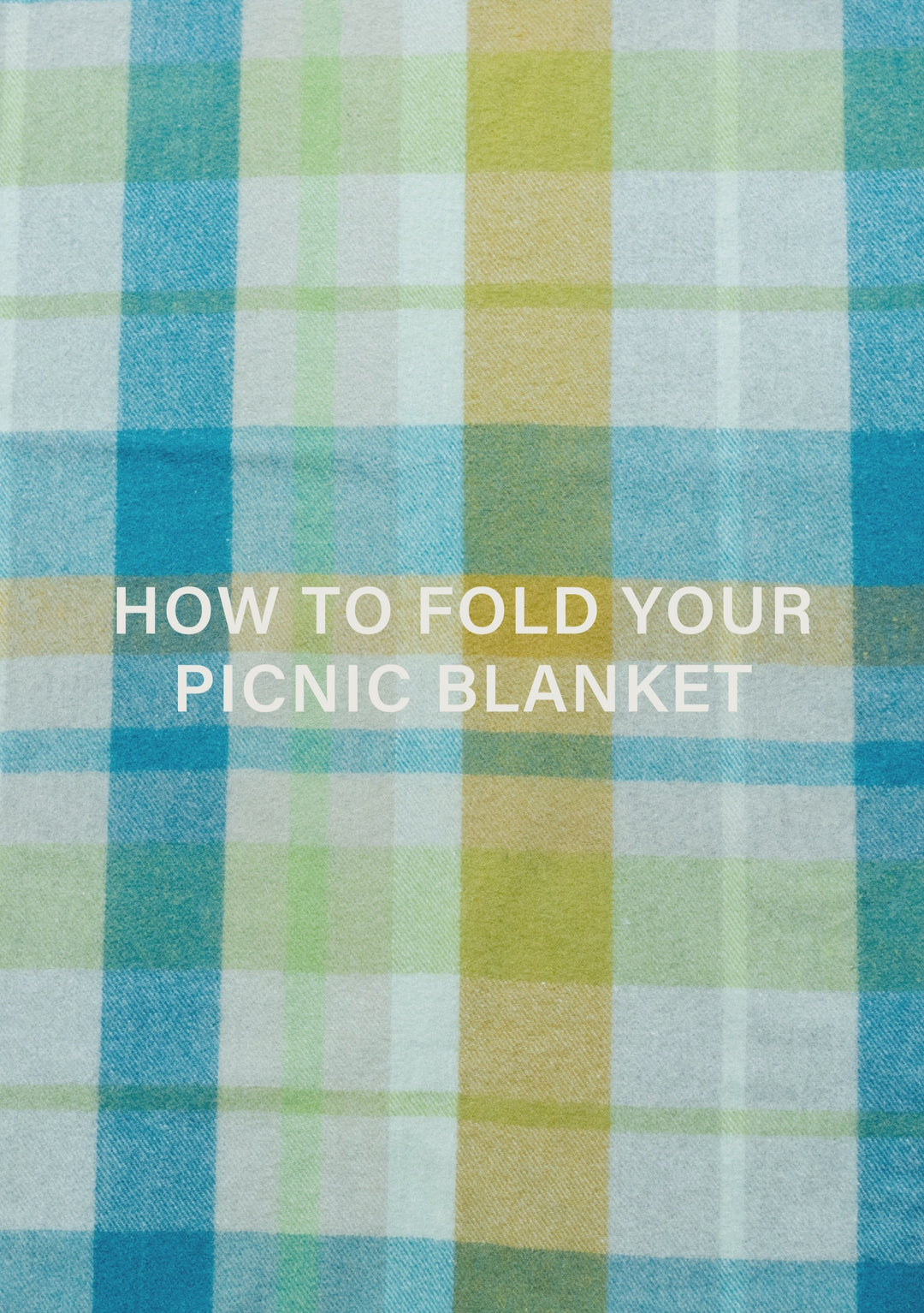 Sample Sale Recycled Wool Picnic Blanket in Olive Herringbone